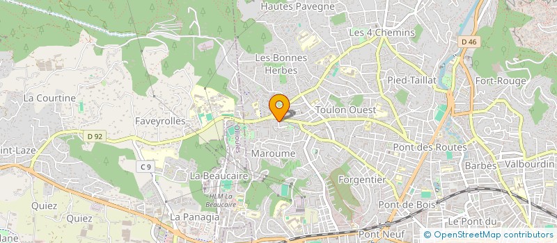 localisation de l'entreprise MADAME EVELYNE DROUET  TOULON