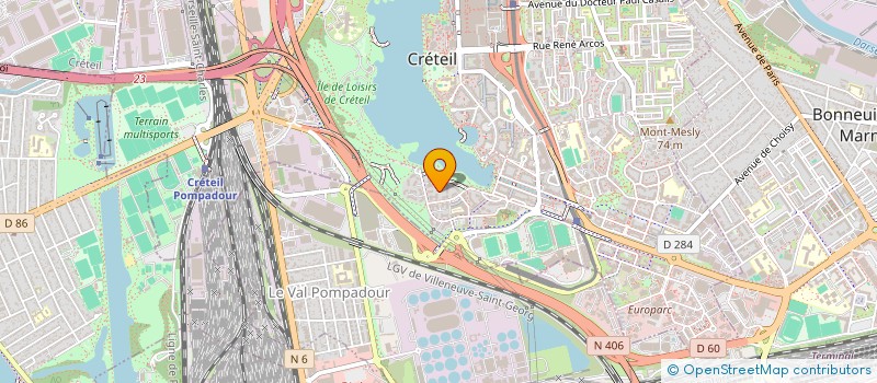 localisation de l'entreprise MADAME EVELYNE DUBREUCQ  CRETEIL