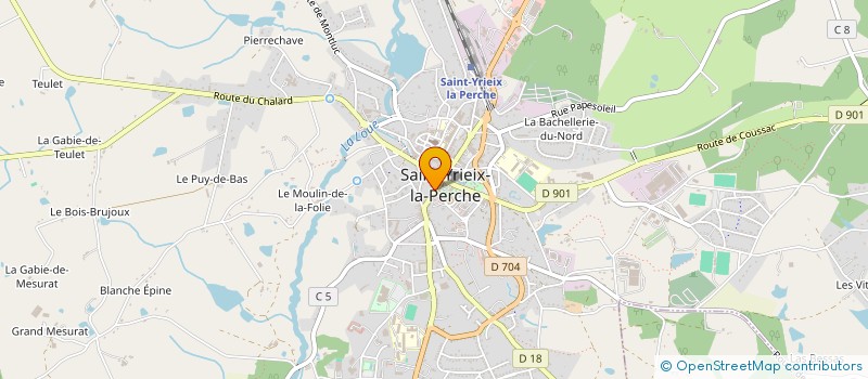localisation de l'entreprise MADAME EVELYNE DUCONGET à SAINT-YRIEIX-LA-PERCHE