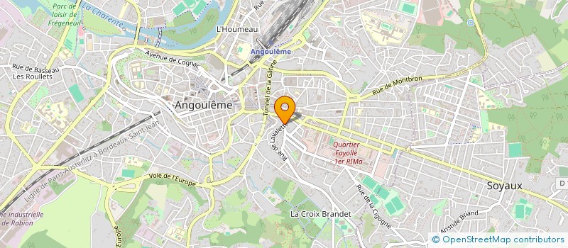 localisation de l'entreprise MADAME EVELYNE DUFFAU à ANGOULEME