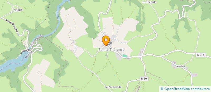 localisation de l'entreprise MADAME EVELYNE DUFRAGNE à SAINTE-THERENCE