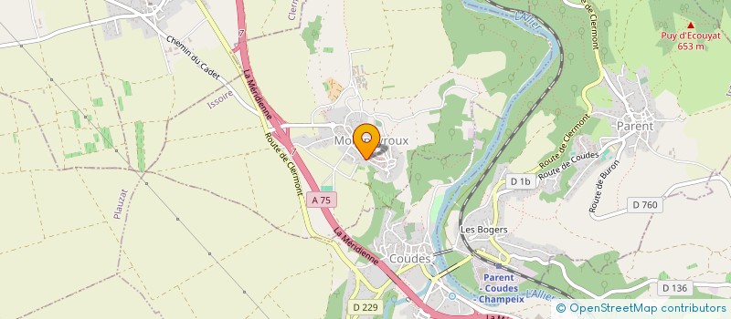 localisation de l'entreprise MADAME EVELYNE DUMAZEL  MONTPEYROUX