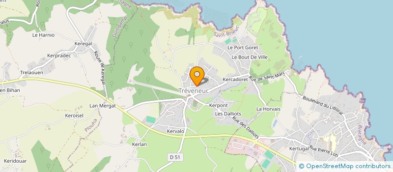 localisation de l'entreprise MADAME EVELYNE DURAND  TREVENEUC