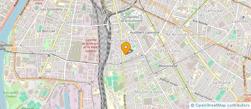 localisation de l'entreprise MADAME EVELYNE ERHARD  LYON