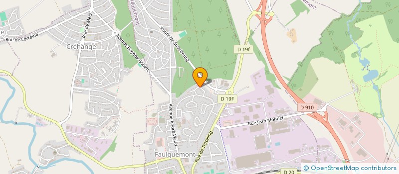 localisation de l'entreprise MADAME EVELYNE ERMEL  FAULQUEMONT