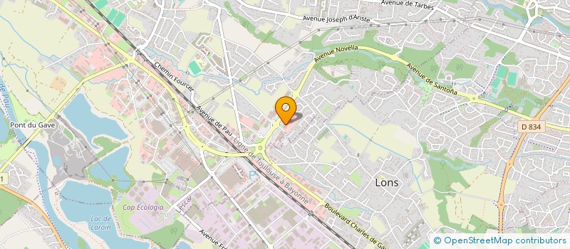 localisation de l'entreprise MADAME EVELYNE ESQUIVE  LESCAR