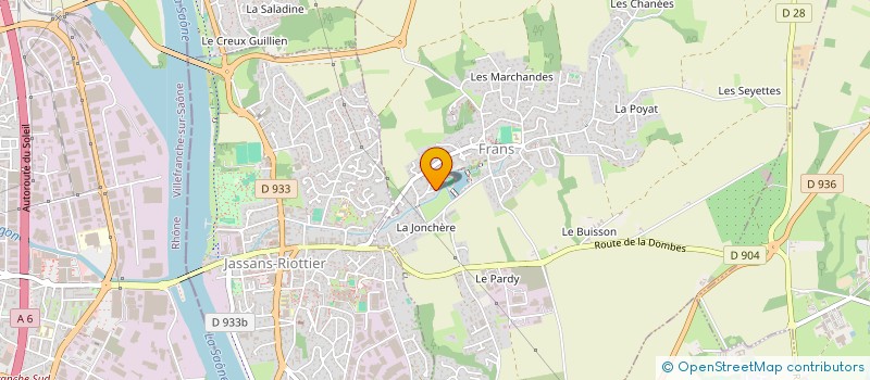 localisation de l'entreprise MADAME EVELYNE FARGIER  FRANS