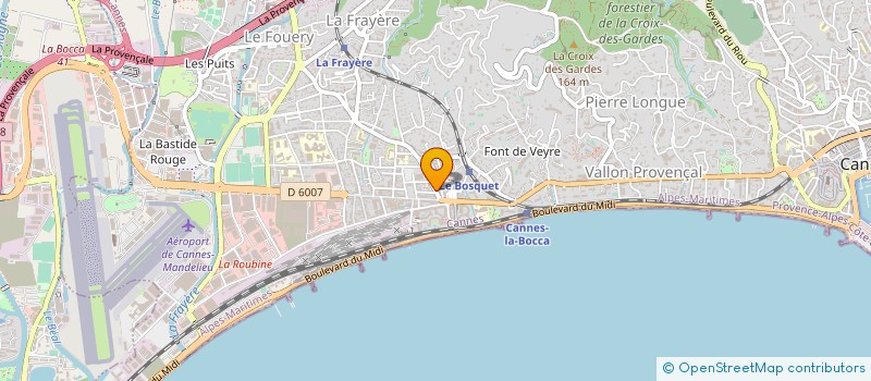 localisation de l'entreprise MADAME EVELYNE FEMINIER à CANNES