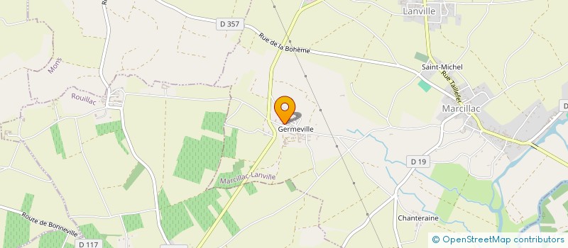 localisation de l'entreprise MADAME EVELYNE FIDELE à MARCILLAC-LANVILLE