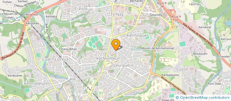 localisation de l'entreprise MADAME EVELYNE FONDIMARE à QUIMPER