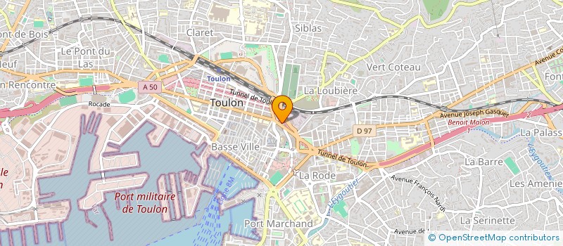 localisation de l'entreprise MADAME EVELYNE FORT  TOULON