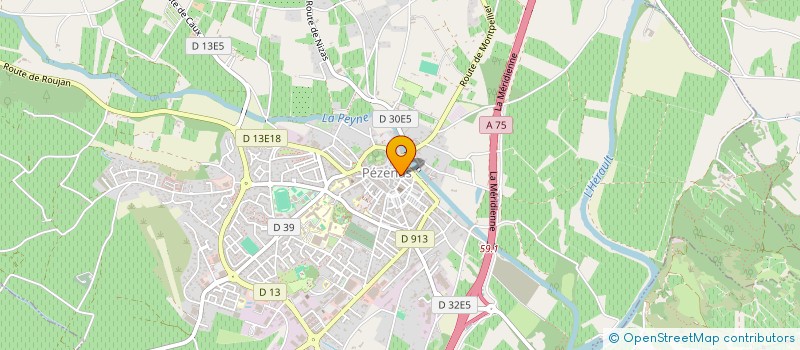 localisation de l'entreprise MADAME EVELYNE FOSSET à PEZENAS