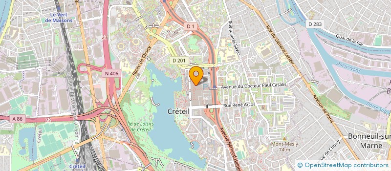 localisation de l'entreprise MADAME EVELYNE FOURNOL  CRETEIL