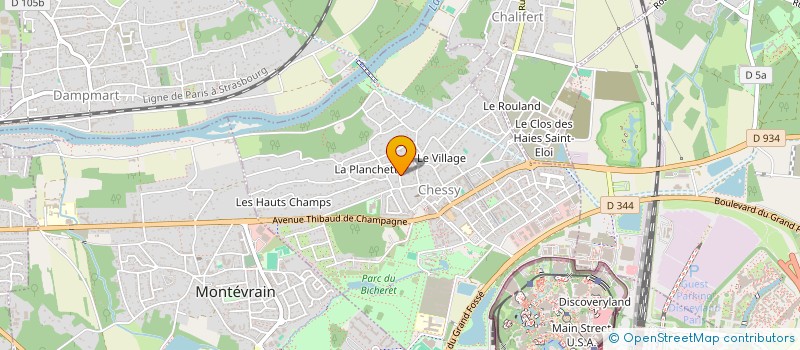 localisation de l'entreprise MADAME EVELYNE FRAGNER  CHESSY