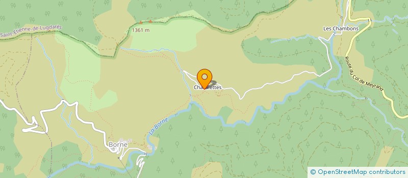 localisation de l'entreprise MADAME EVELYNE FRANQUET  BORNE