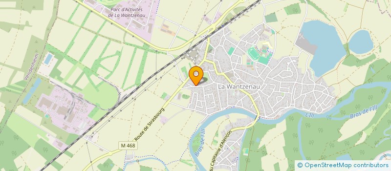 localisation de l'entreprise MADAME EVELYNE FRITSCH  LA WANTZENAU