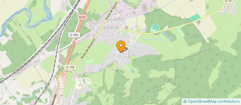 localisation de l'entreprise MADAME EVELYNE GABRY  DEVECEY