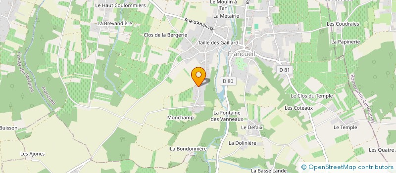 localisation de l'entreprise MADAME EVELYNE GAILLOT  CHISSEAUX