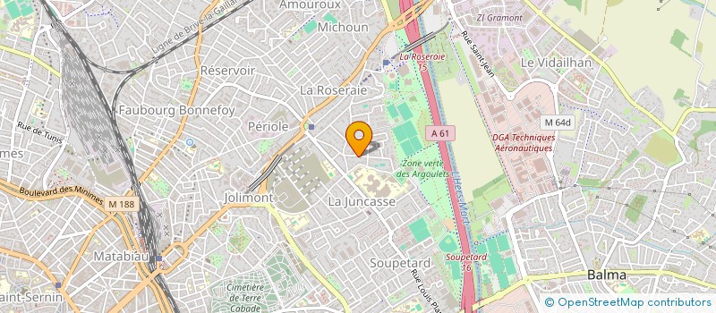 localisation de l'entreprise MADAME EVELYNE GALABRUN à TOULOUSE