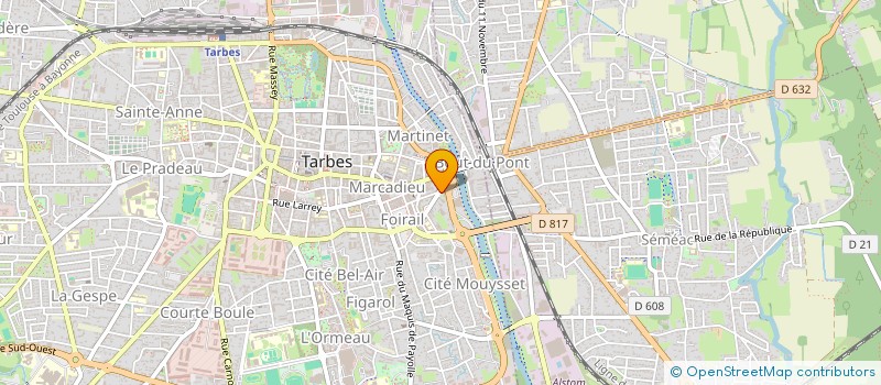 localisation de l'entreprise MADAME EVELYNE GALIBERT  TARBES