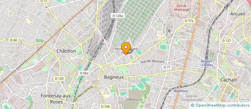 localisation de l'entreprise MADAME EVELYNE GALLOYER à BAGNEUX