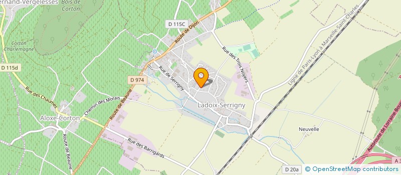 localisation de l'entreprise MADAME EVELYNE GAUDILLAT à LADOIX-SERRIGNY