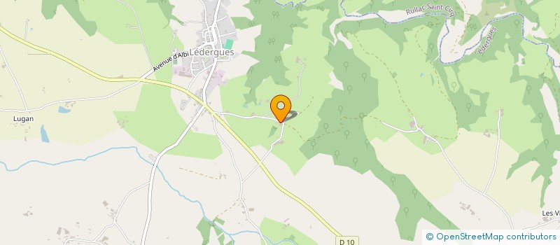 localisation de l'entreprise MADAME EVELYNE GAVALDA  LEDERGUES