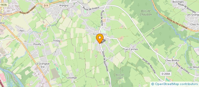 localisation de l'entreprise MADAME EVELYNE GELOFIER  MARCELLAZ