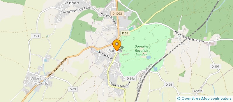 localisation de l'entreprise MADAME EVELYNE GEOFFROY  RANDAN