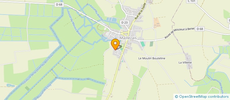 localisation de l'entreprise MADAME EVELYNE GIBAUD à MAILLEZAIS