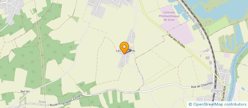 localisation de l'entreprise MADAME EVELYNE GIBIER  GRON