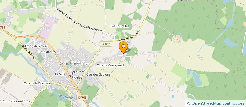 localisation de l'entreprise MADAME EVELYNE GODIER  COUR-CHEVERNY