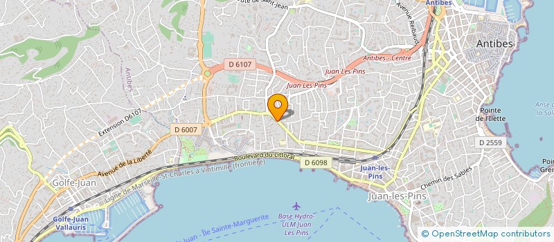 localisation de l'entreprise MADAME EVELYNE GOSSELIN à ANTIBES