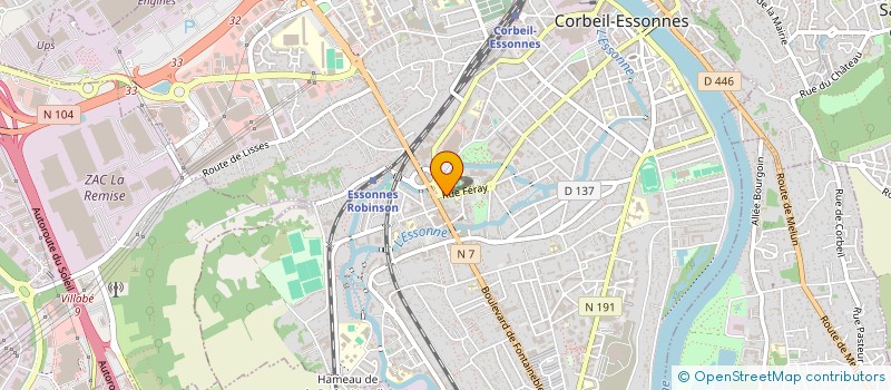 localisation de l'entreprise MADAME EVELYNE GOUGNARD à CORBEIL-ESSONNES