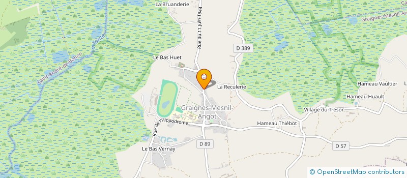 localisation de l'entreprise MADAME EVELYNE GOURDIER  GRAIGNES-MESNIL-ANGOT