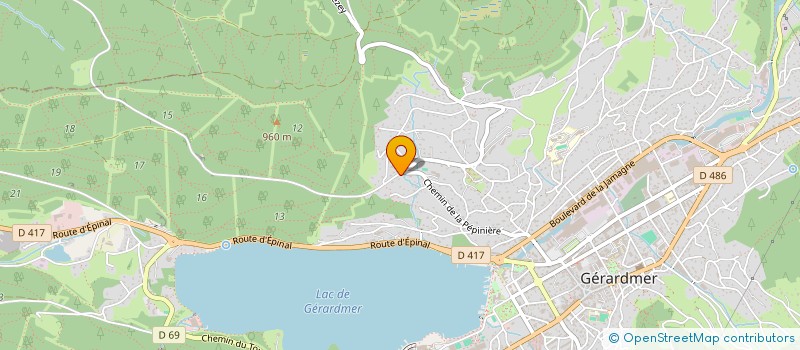 localisation de l'entreprise MADAME EVELYNE GRANDGIRARD  GERARDMER