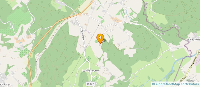 localisation de l'entreprise MADAME EVELYNE GRANDJEAN  FOUGEROLLES-SAINT-VALBERT