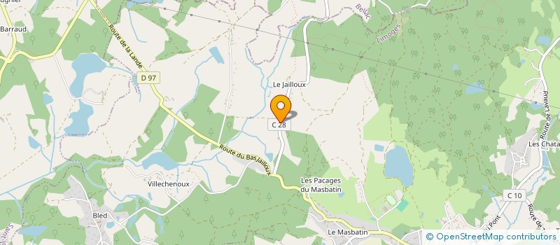 localisation de l'entreprise MADAME EVELYNE GRANDJEAN à BONNAC-LA-COTE