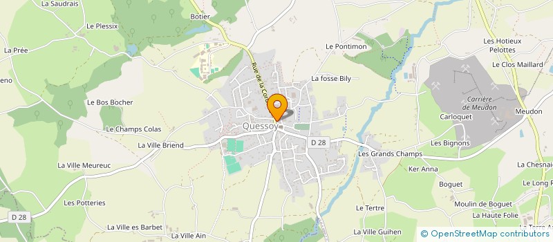 localisation de l'entreprise MADAME EVELYNE GROSVALET  YFFINIAC