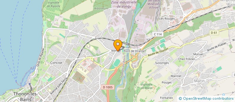 localisation de l'entreprise MADAME EVELYNE GUELAFF à THONON-LES-BAINS
