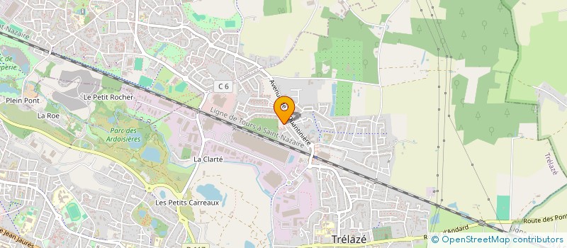 localisation de l'entreprise MADAME EVELYNE GUICHARD à TRELAZE