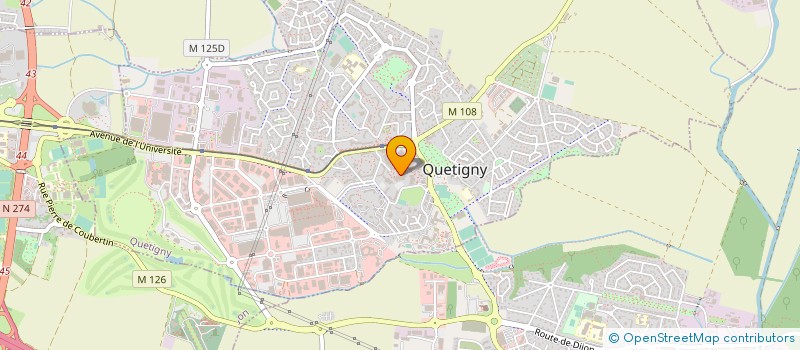 localisation de l'entreprise MADAME EVELYNE GUILLAUME à QUETIGNY