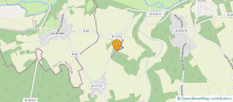 localisation de l'entreprise MADAME EVELYNE GUILLON à DAMPIERRE-SUR-AVRE