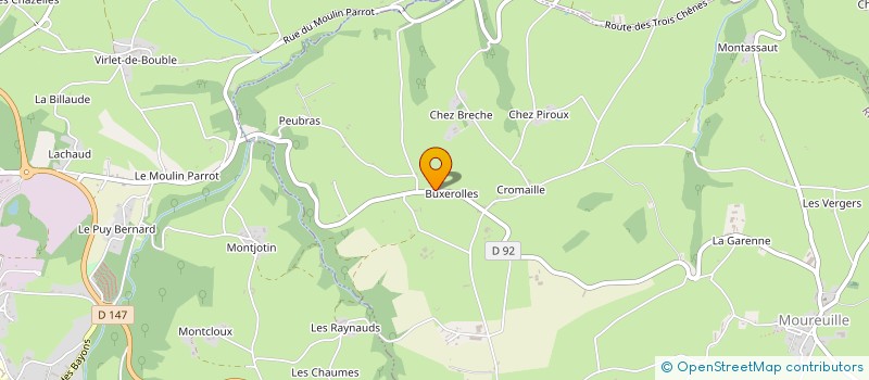 localisation de l'entreprise MADAME EVELYNE GUITTONY  MOUREUILLE