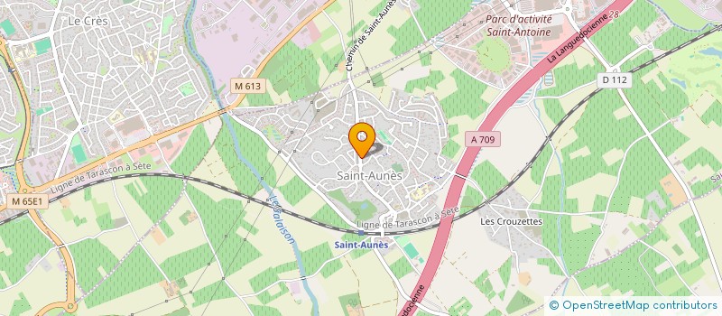 localisation de l'entreprise MADAME EVELYNE HERBET à SAINT-AUNES