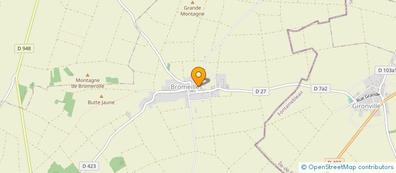 localisation de l'entreprise MADAME EVELYNE HOARAU  BROMEILLES