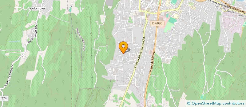 localisation de l'entreprise MADAME EVELYNE HOCQ à BAGNOLS-SUR-CEZE