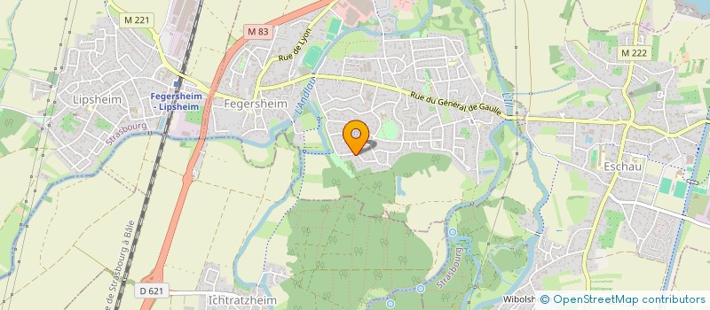 localisation de l'entreprise MADAME EVELYNE HUBER à FEGERSHEIM