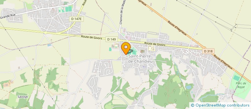 localisation de l'entreprise MADAME EVELYNE JEAN-BAPTISTE  SAINT-PIERRE-DE-CHANDIEU