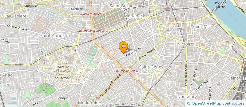 localisation de l'entreprise MADAME EVELYNE JEANNOT  BRUGES